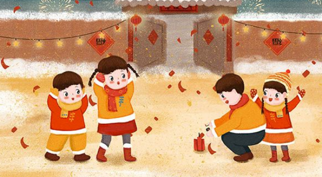 春節(jié)-放爆竹